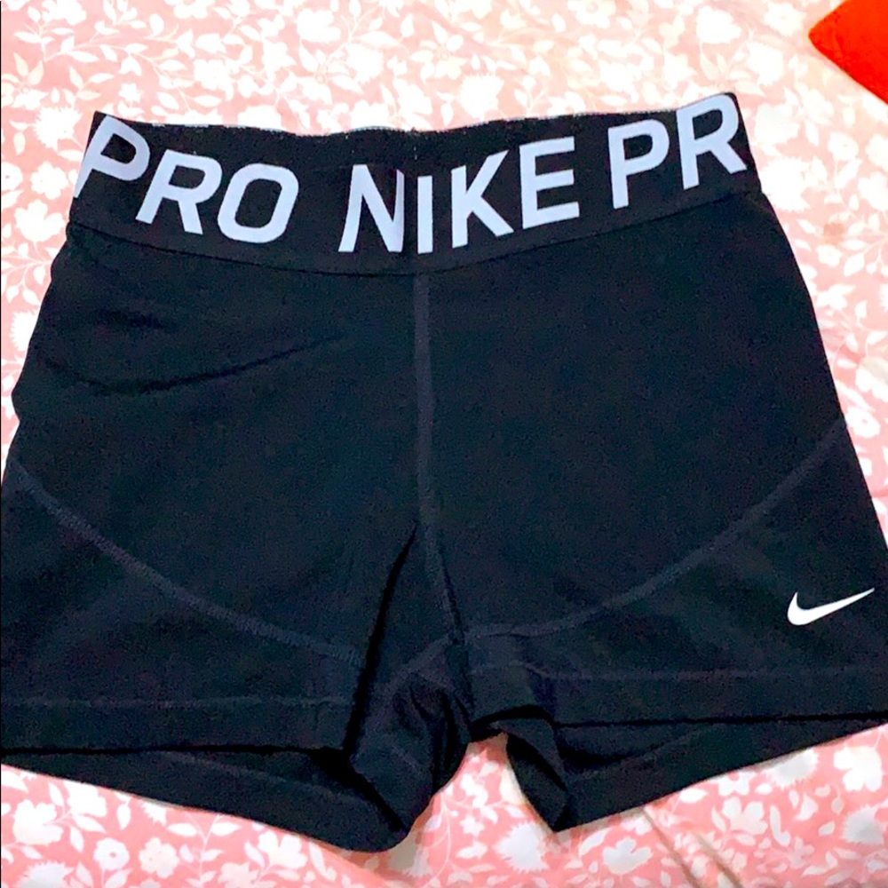 Black Nike Pro Spandex Shorts
